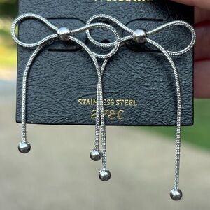 Make an offer- Stainless Steel Bow Earrings